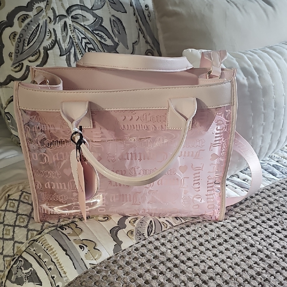 Chic Pink Transparent Tote Bag